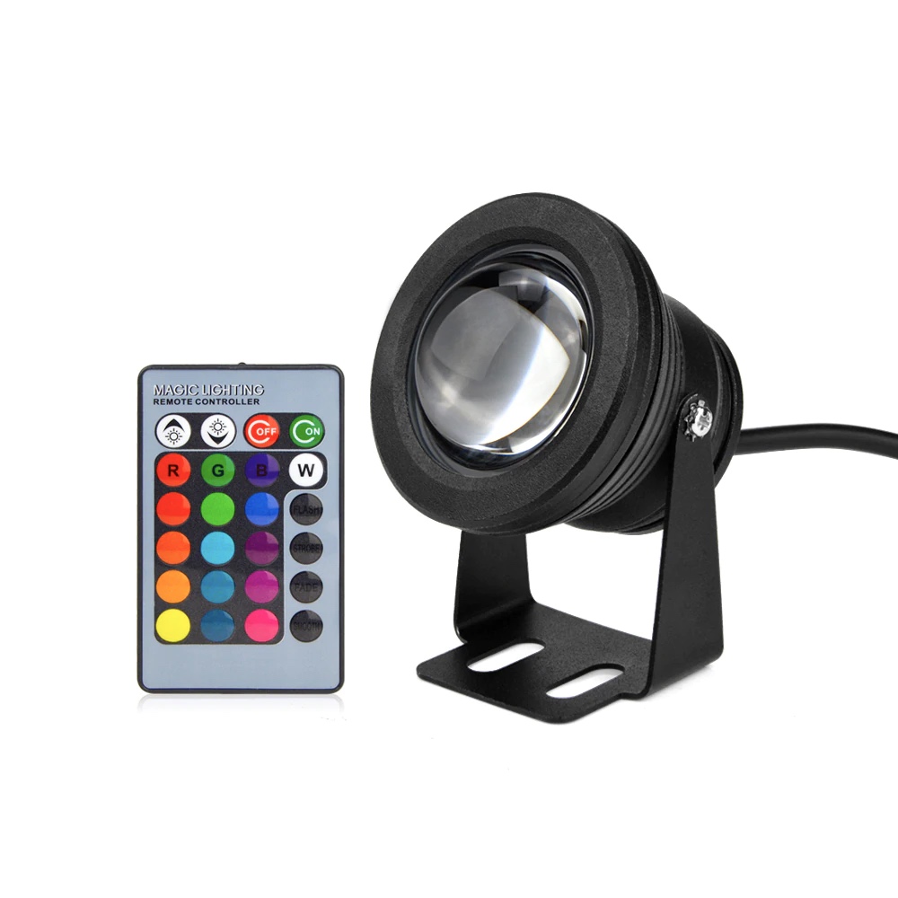 Duizeligheid kaart manager LED RGB spotlight with remote control - LED EXPO Australia