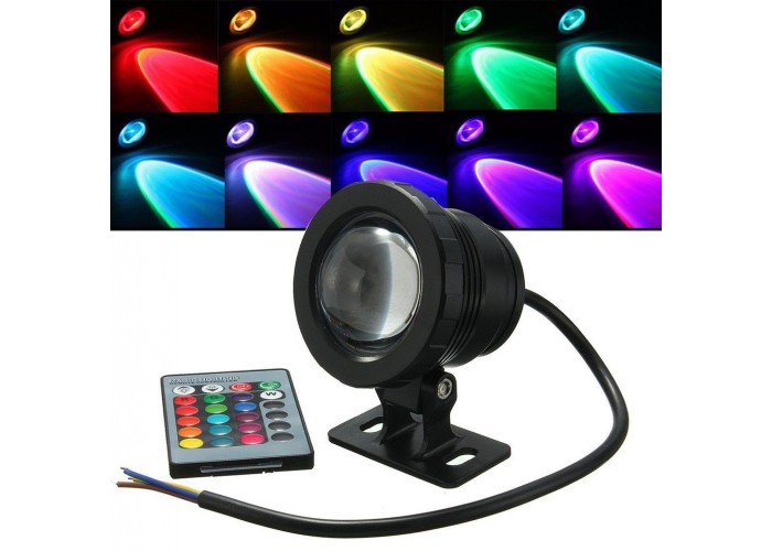 Duizeligheid kaart manager LED RGB spotlight with remote control - LED EXPO Australia
